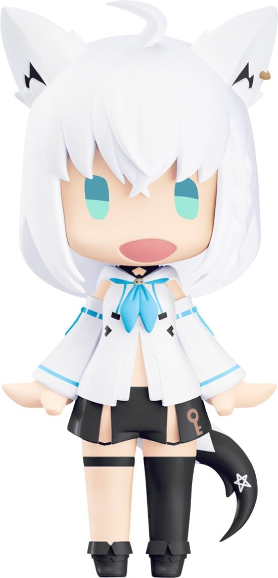 PREORDINE ESAURITO Hololive Production HELLO! GOOD SMILE Action Figure Shirakami Fubuki 10 cm (H)