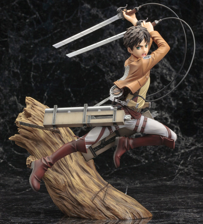 PREORDINE ESAURITO Attack on Titan ARTFXJ Statue 1/8 Eren Yeager Renewal Package Ver. 26 cm
