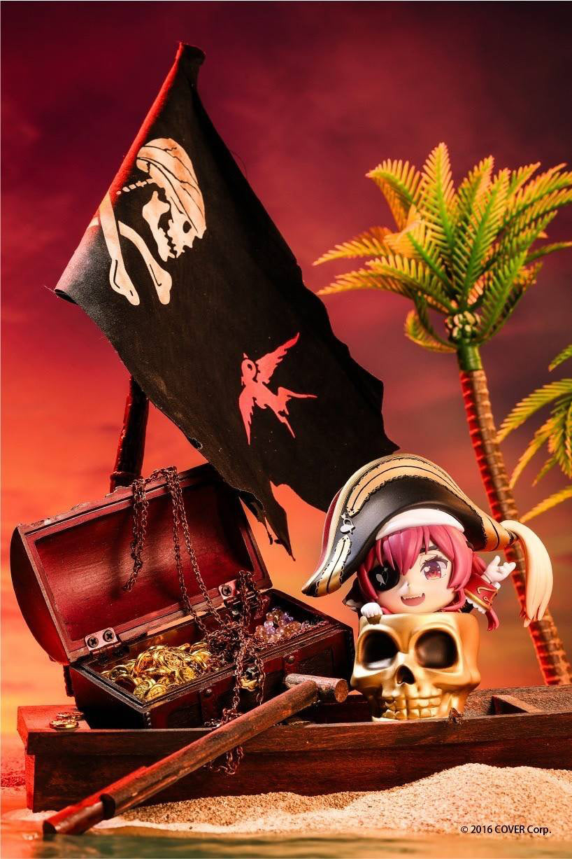 PREORDINE ESAURITO hololive production Ocean Ver. Ahoy! Houshou Marine Departure Easycard Function With 3D Modeling 10 cm