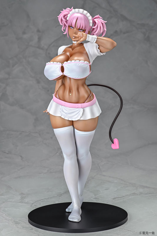PREORDINE CHIUSO 02/2025 Original Character Figure 1/6 Black Gal Maid Succubus Cocoa Pink Ver. 30 cm (18+)  (PREORDINE NON CANCELLABILE)