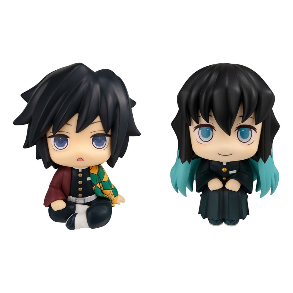 PREORDINE CHIUSO 03/2025 Demon Slayer: Kimetsu no Yaiba Look Up PVC Statues Giyu Tomioka Stupefied face Ver. & Muichiro Tokito Smile face Ver. 11 cm (with gift) (PREORDINE NON CANCELLABILE)