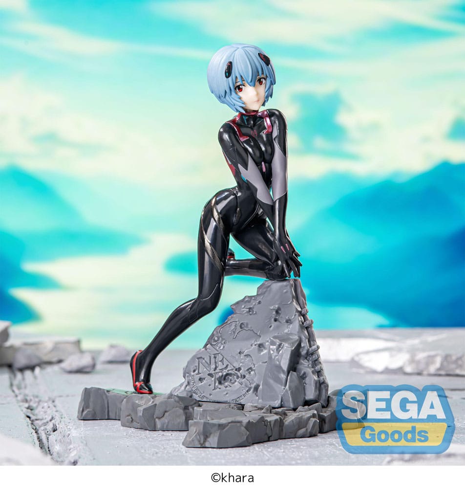 PREORDINE+ CHIUSO 05/2025 Evangelion: 3.0+1.0 Thrice Upon a Time Luminasta PVC Statue Vignetteum: Rei Ayanami 30th Anniversary Ver. 19 cm