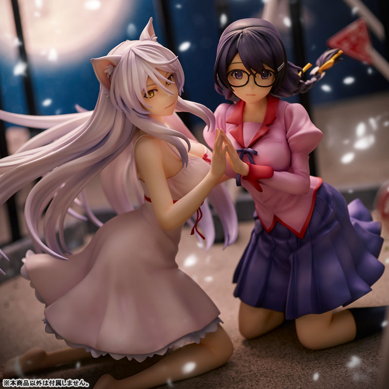 PREORDINE+ CHIUSO 05/2025 Nekomonogatari Monogatari Series Figures Tsubasa Hanekawa Set (re-run) 19 cm