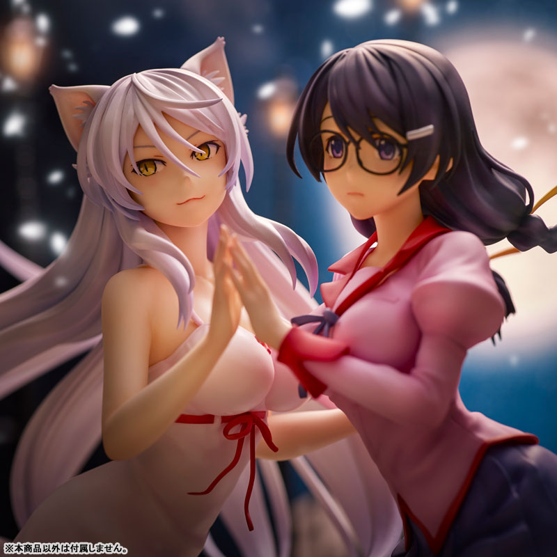 PREORDINE+ CHIUSO 05/2025 Nekomonogatari Monogatari Series Figures Tsubasa Hanekawa Set (re-run) 19 cm