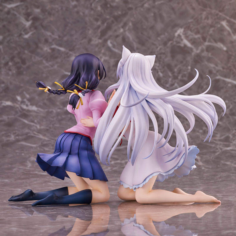 PREORDINE+ CHIUSO 05/2025 Nekomonogatari Monogatari Series Figures Tsubasa Hanekawa Set (re-run) 19 cm