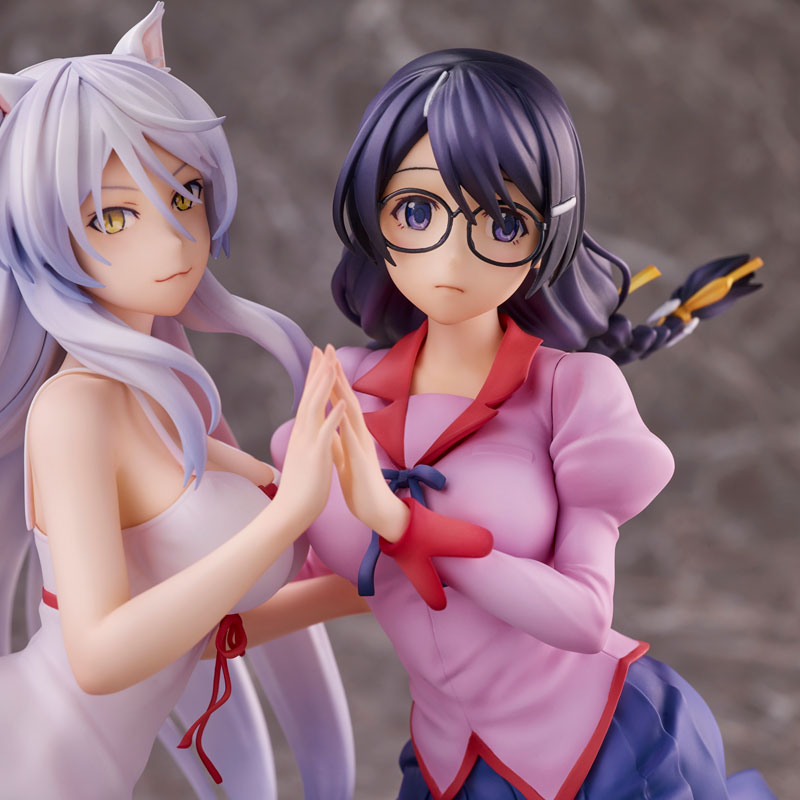 PREORDINE+ CHIUSO 05/2025 Nekomonogatari Monogatari Series Figures Tsubasa Hanekawa Set (re-run) 19 cm