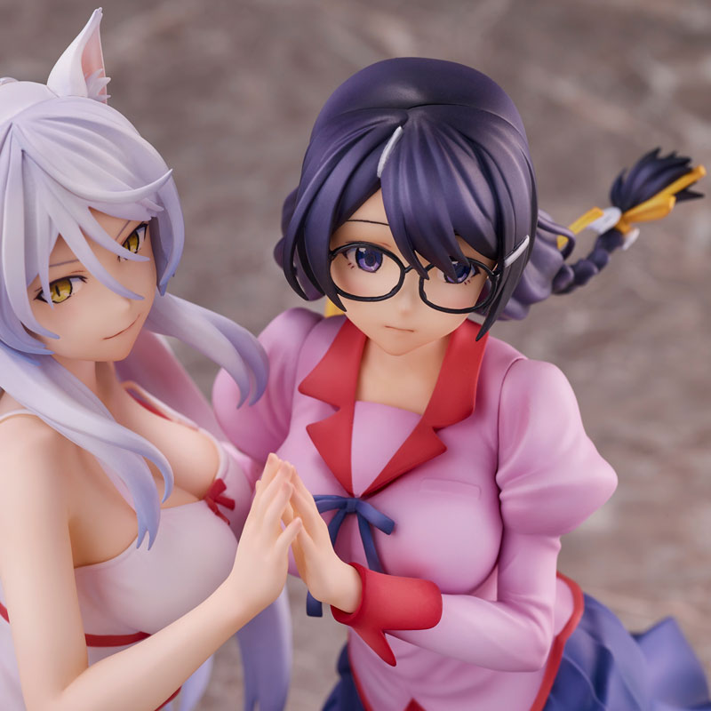 PREORDINE+ CHIUSO 05/2025 Nekomonogatari Monogatari Series Figures Tsubasa Hanekawa Set (re-run) 19 cm