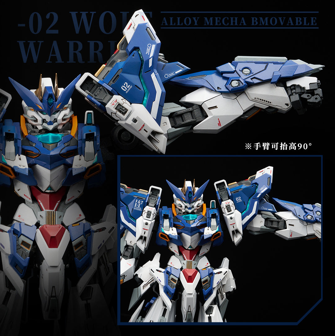 PREORDINE ESAURITO  Crystal Envoy Unit 2 Mecha Wolf Warrior Mega Mode 1/72 Alloy Action Figure