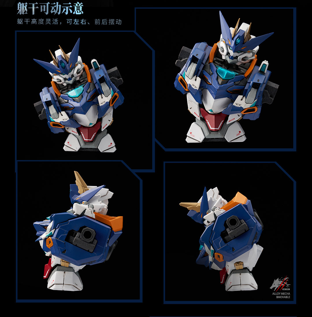 PREORDINE ESAURITO  Crystal Envoy Unit 2 Mecha Wolf Warrior Mega Mode 1/72 Alloy Action Figure