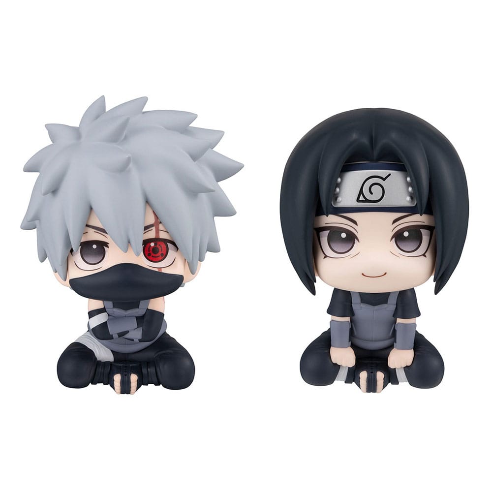 PREORDINE ESAURITO  Naruto Shippuden Look Up Figure Kakashi Hatake Anbu Ver. & Itachi Uchiha Anbu Ver. 11 cm (with gift)