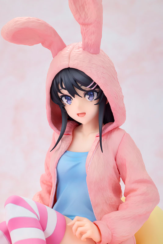 PREORDINE+ 06/2025 Rascal Does Not Dream of a Knapsack Kid PVC Statue 1/7 Mai Sakurajima Hoodie Look Rabbit Ears Ver. Popular Edition 18 cm