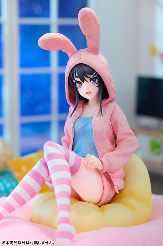 PREORDINE+ 06/2025 Rascal Does Not Dream of a Knapsack Kid PVC Statue 1/7 Mai Sakurajima Hoodie Look Rabbit Ears Ver. Popular Edition 18 cm