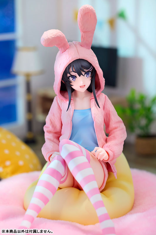 PREORDINE+ 06/2025 Rascal Does Not Dream of a Knapsack Kid PVC Statue 1/7 Mai Sakurajima Hoodie Look Rabbit Ears Ver. Popular Edition 18 cm