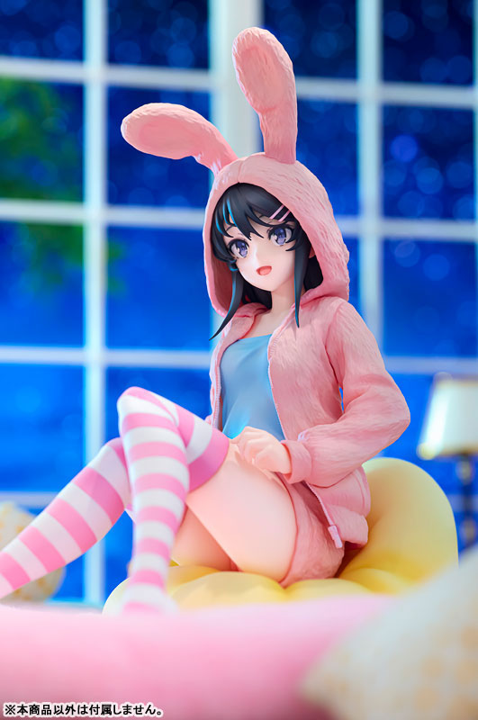 PREORDINE+ 06/2025 Rascal Does Not Dream of a Knapsack Kid PVC Statue 1/7 Mai Sakurajima Hoodie Look Rabbit Ears Ver. Popular Edition 18 cm