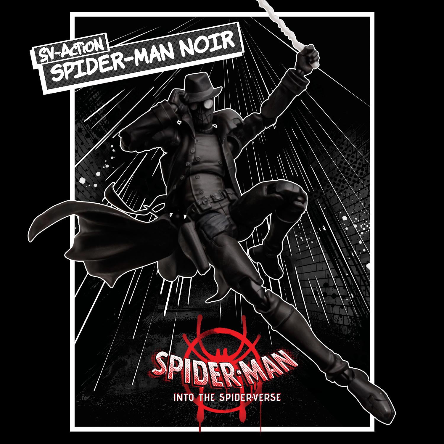 PREORDINE ESAURITO Spider-Man: Into the Spider-Verse SV Action Spider-Man Noir Action Figure