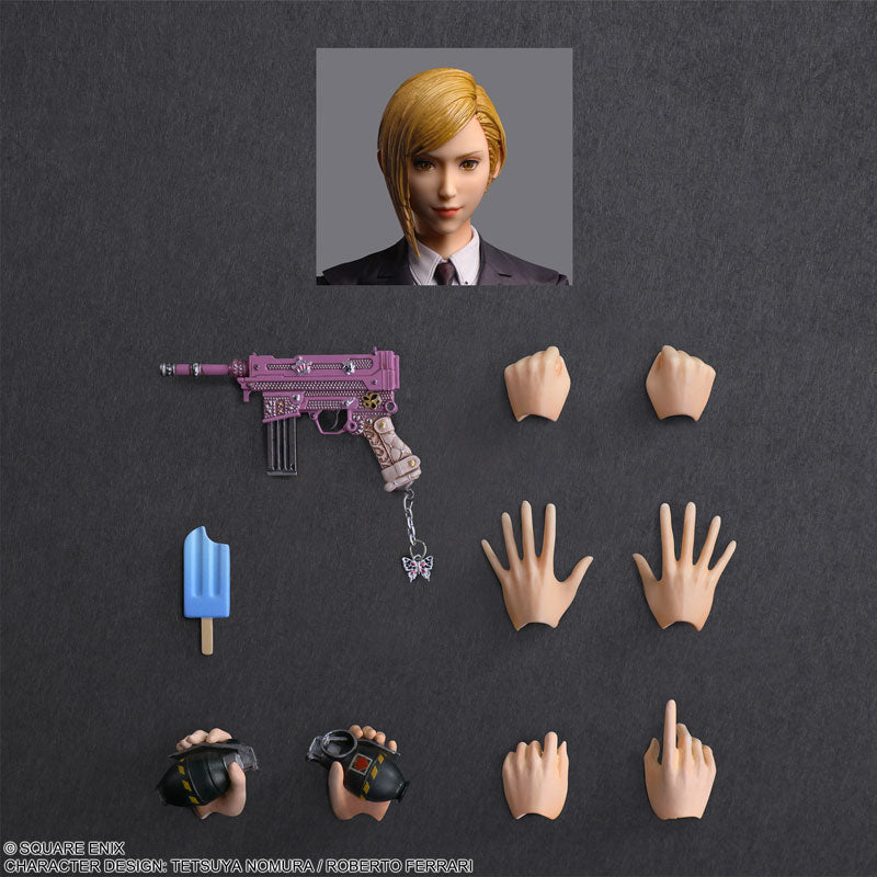 PREORDINE+ 07/2025 Final Fantasy VII Rebirth Play Kai Arts Action Figure Elena 24 cm