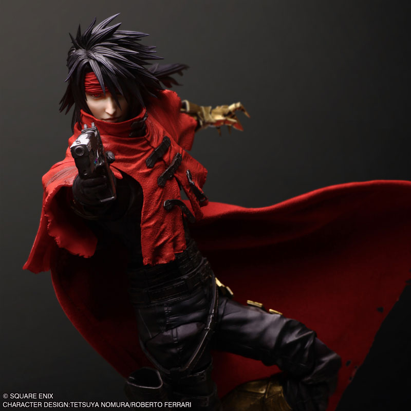 PREORDINE+ 12/2025 Final Fantasy VII Rebirth Play Arts Kai Action Figure Vincent Valentine 28 cm