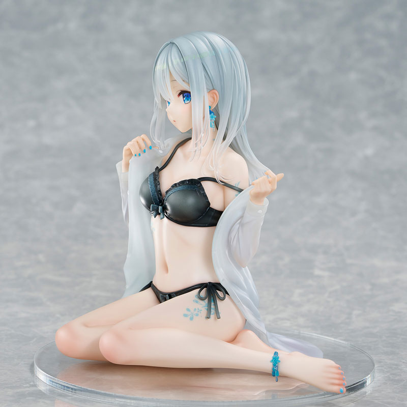 PREORDINE+ 08/2025 Original Character PVC Statue 1/7 Silver-Haired Girl Sky Blue Morning Special Outfit Ver. by Fuumi Illustration 16 cm