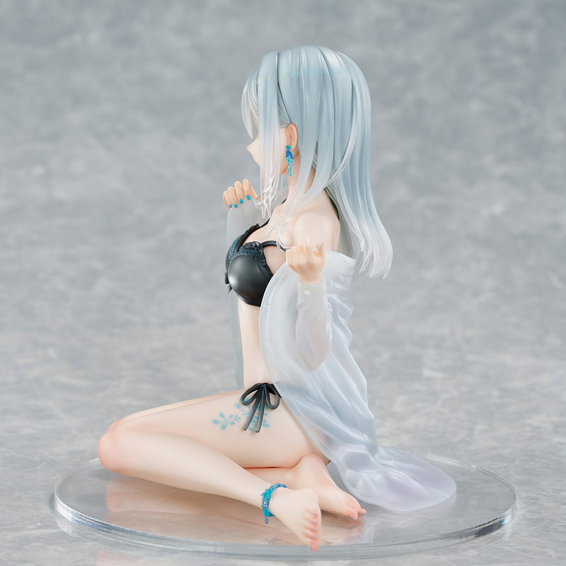 PREORDINE+ 08/2025 Original Character PVC Statue 1/7 Silver-Haired Girl Sky Blue Morning Special Outfit Ver. by Fuumi Illustration 16 cm