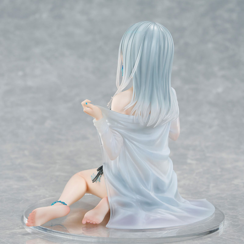 PREORDINE+ 08/2025 Original Character PVC Statue 1/7 Silver-Haired Girl Sky Blue Morning Special Outfit Ver. by Fuumi Illustration 16 cm