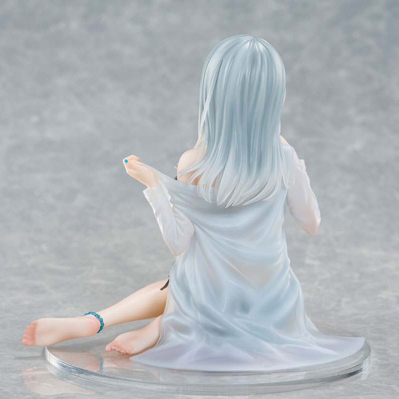 PREORDINE+ 08/2025 Original Character PVC Statue 1/7 Silver-Haired Girl Sky Blue Morning Special Outfit Ver. by Fuumi Illustration 16 cm