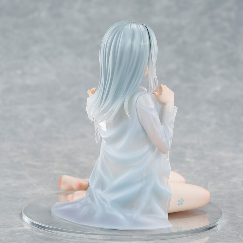 PREORDINE+ 08/2025 Original Character PVC Statue 1/7 Silver-Haired Girl Sky Blue Morning Special Outfit Ver. by Fuumi Illustration 16 cm