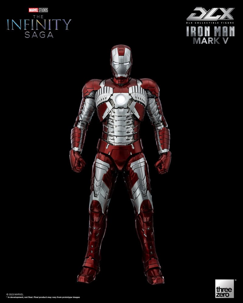 SU ORDINAZIONE Infinity Saga DLX Action Figure 1/12 Iron Man Mark 5 17 cm