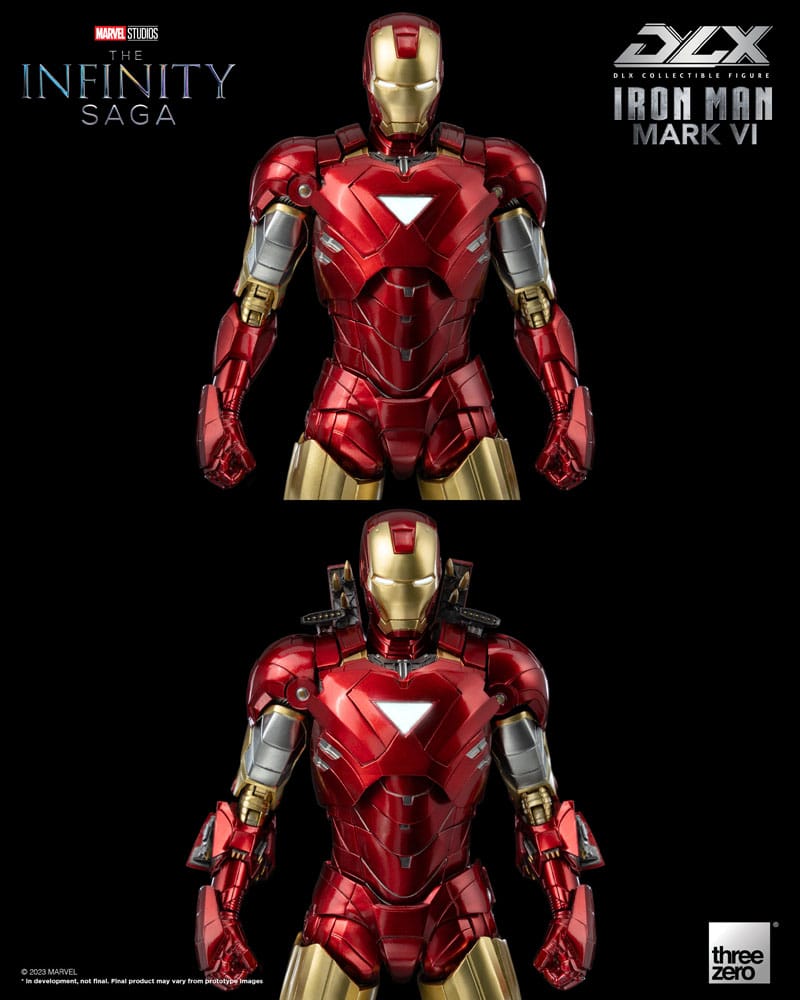 PREORDINE ESAURITO  Infinity Saga DLX Action Figure 1/12 Iron Man Mark 6 17 cm