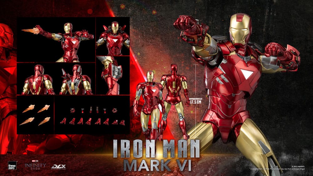 PREORDINE ESAURITO  Infinity Saga DLX Action Figure 1/12 Iron Man Mark 6 17 cm