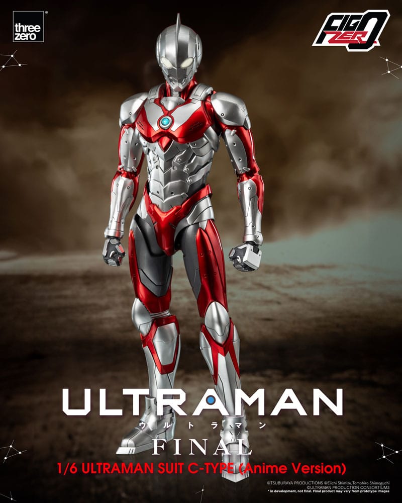 PREORDINE CHIUSO 03/2025 Ultraman FigZero Action Figure 1/6 Ultraman Suit C-Type (Anime Version) 31 cm (PREORDINE NON CANCELLABILE)