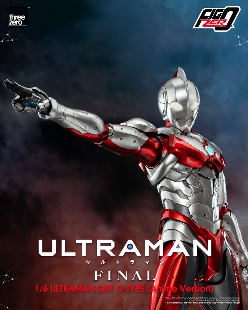 PREORDINE CHIUSO 03/2025 Ultraman FigZero Action Figure 1/6 Ultraman Suit C-Type (Anime Version) 31 cm (PREORDINE NON CANCELLABILE)