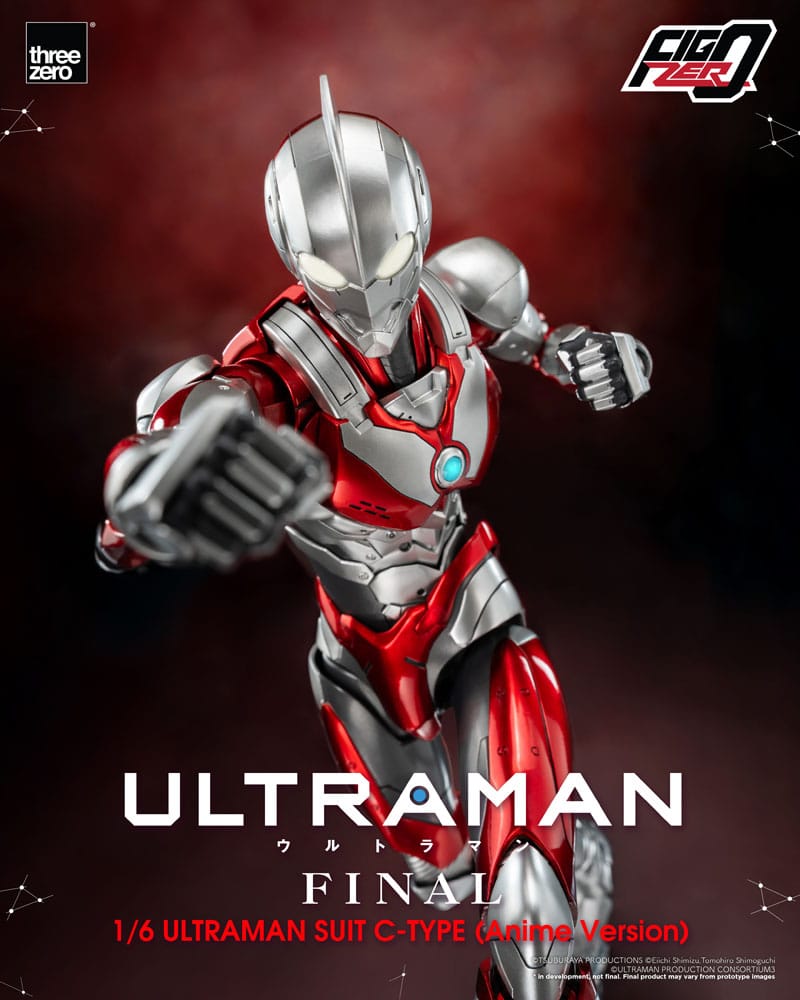 PREORDINE CHIUSO 03/2025 Ultraman FigZero Action Figure 1/6 Ultraman Suit C-Type (Anime Version) 31 cm (PREORDINE NON CANCELLABILE)