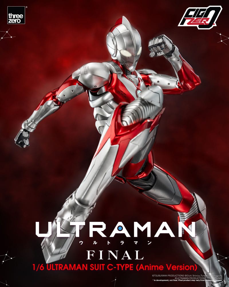 PREORDINE CHIUSO 03/2025 Ultraman FigZero Action Figure 1/6 Ultraman Suit C-Type (Anime Version) 31 cm (PREORDINE NON CANCELLABILE)