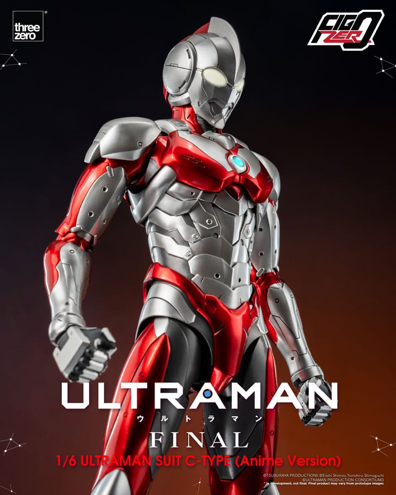 PREORDINE CHIUSO 03/2025 Ultraman FigZero Action Figure 1/6 Ultraman Suit C-Type (Anime Version) 31 cm (PREORDINE NON CANCELLABILE)