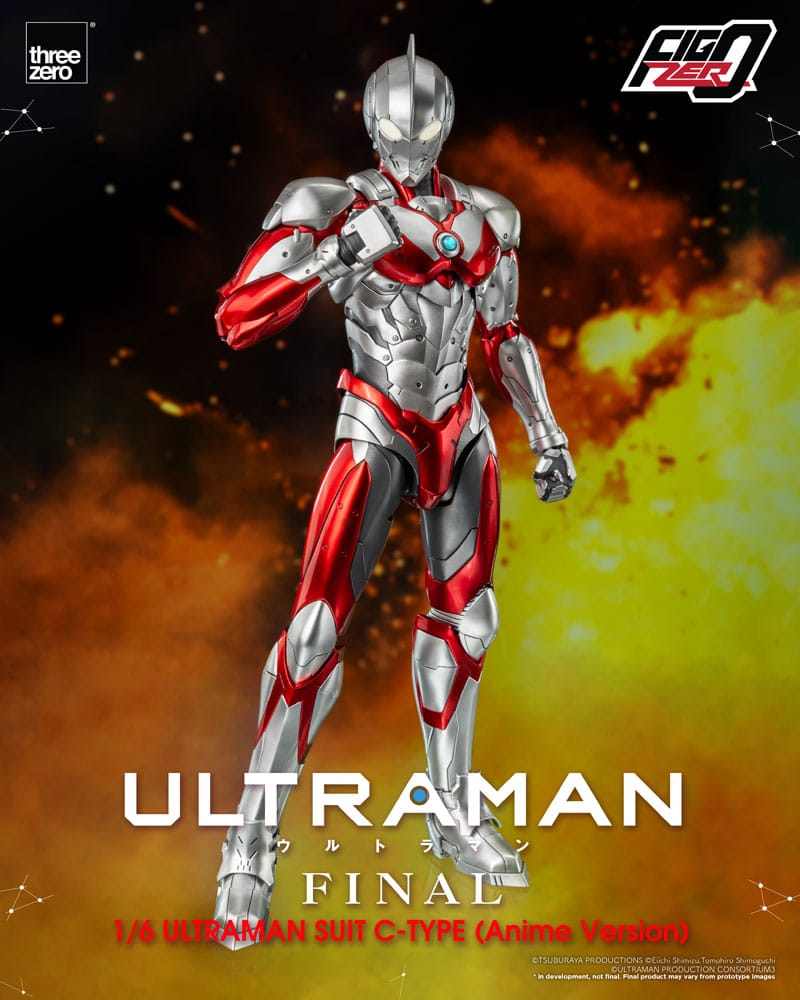 PREORDINE CHIUSO 03/2025 Ultraman FigZero Action Figure 1/6 Ultraman Suit C-Type (Anime Version) 31 cm (PREORDINE NON CANCELLABILE)