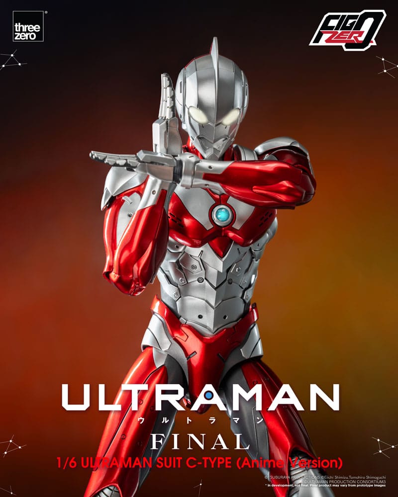 PREORDINE CHIUSO 03/2025 Ultraman FigZero Action Figure 1/6 Ultraman Suit C-Type (Anime Version) 31 cm (PREORDINE NON CANCELLABILE)