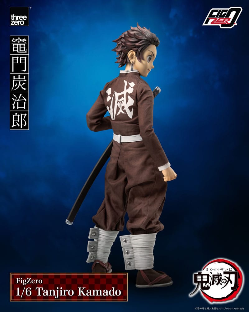 SU ORDINAZIONE Demon Slayer: Kimetsu no Yaiba FigZero Action Figure 1/6 Tanjiro Kamado 27 cm