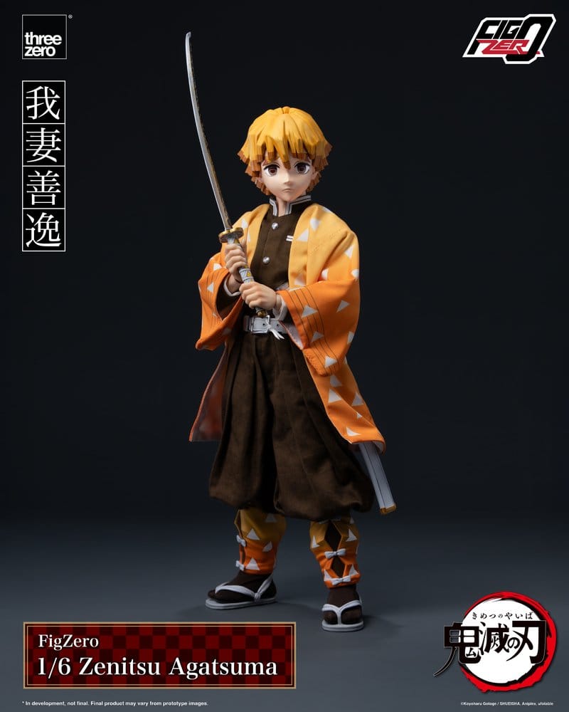 PREORDINE+ 03/2027 Demon Slayer: Kimetsu no Yaiba FigZero Action Figure 1/6 Zenitsu Agatsuma 28 cm