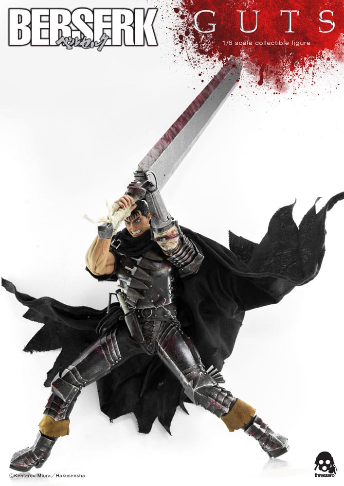 PREORDINE ESAURITO  Berserk Action Figure 1/6 Guts (Black Swordsman) 32 cm