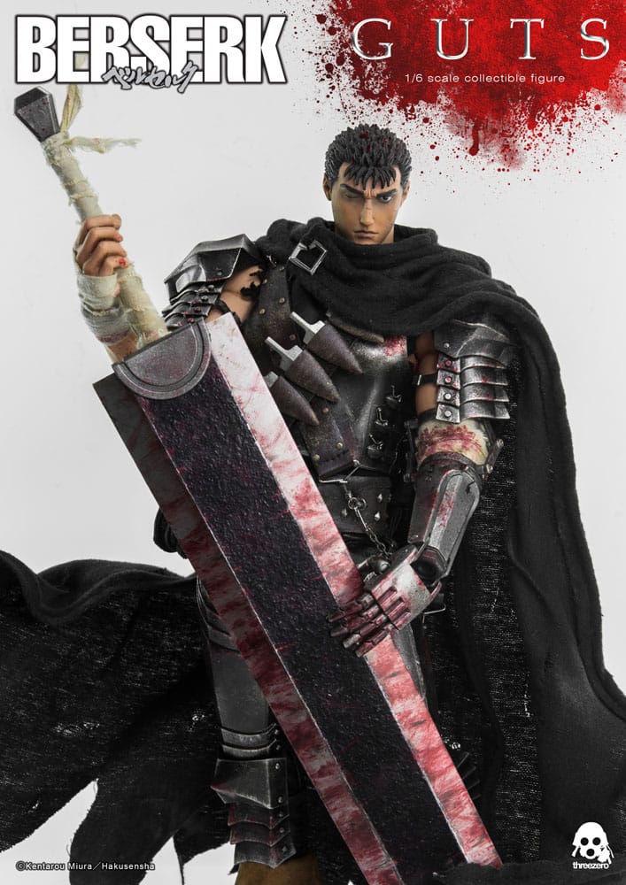 PREORDINE ESAURITO  Berserk Action Figure 1/6 Guts (Black Swordsman) 32 cm
