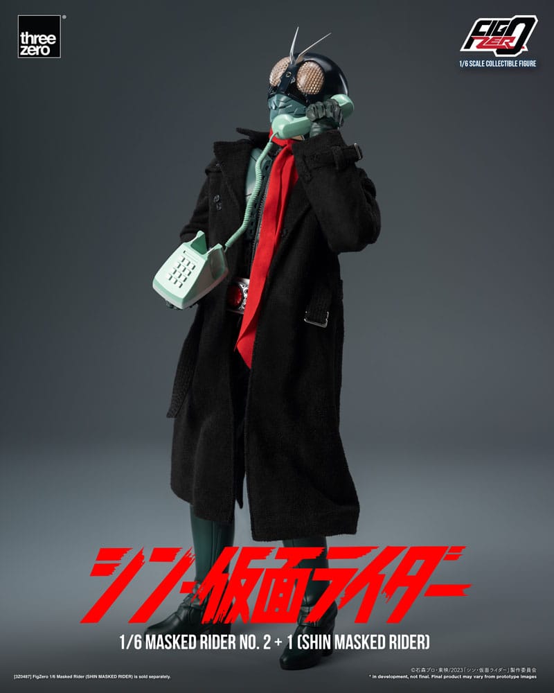 SU ORDINAZIONE Kamen Rider FigZero Action Figure 1/6 Masked Rider No.2+1 (Shin Masked Rider) 32 cm *PREZZO SPECIALE*