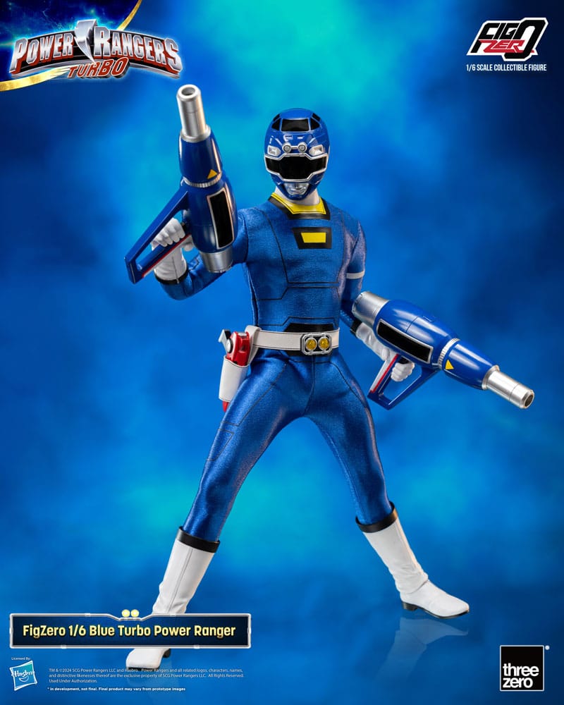 🧪 LAB | SU ORDINAZIONE Power Rangers Turbo FigZero Action Figure 1/6 Blue Turbo Power Ranger 30 cm 