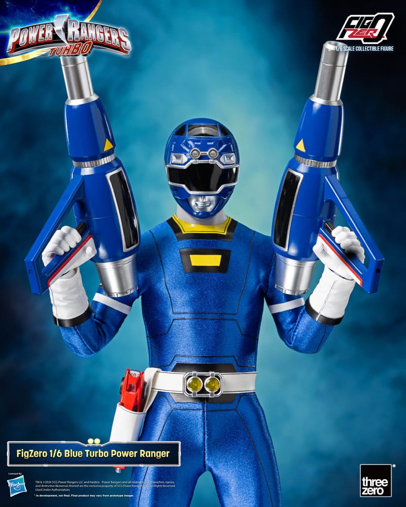 🧪 LAB | SU ORDINAZIONE Power Rangers Turbo FigZero Action Figure 1/6 Blue Turbo Power Ranger 30 cm 