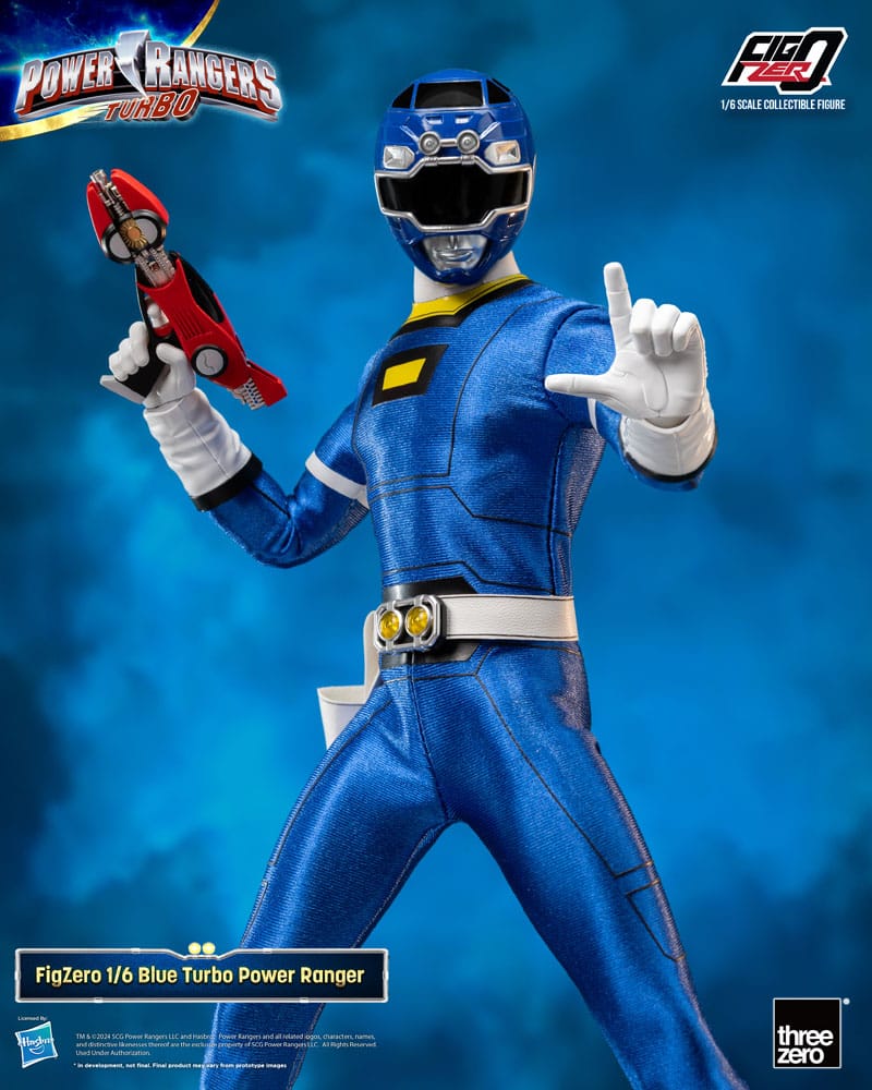 🧪 LAB | SU ORDINAZIONE Power Rangers Turbo FigZero Action Figure 1/6 Blue Turbo Power Ranger 30 cm 