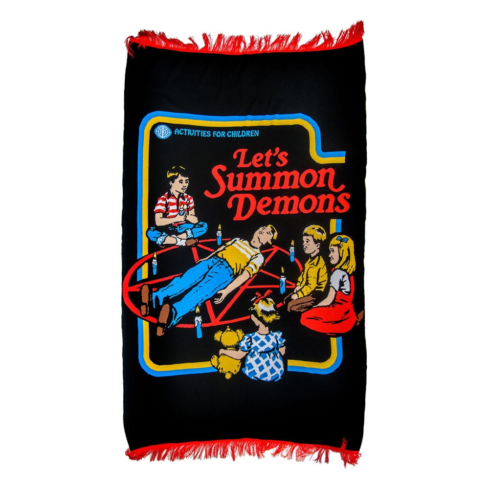 SU ORDINAZIONE Steven Rhodes Knitted blanket Let's Summon Demons 160 x 102 cm *PREZZO SPECIALE* ESAURITO