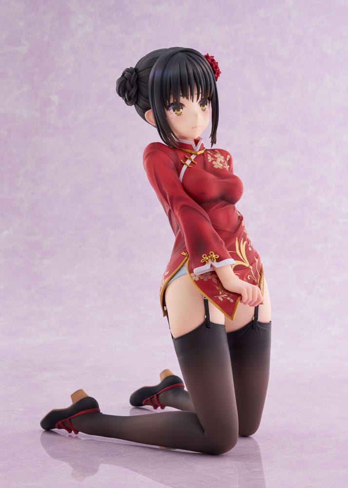 VORBESTELLUNG GESCHLOSSEN 07/2026 (NICHT STORNIERBAR) Cafe Stella und der Schmetterling des Schnitters PVC-Statue 1/3.5 Natsume Shiki Chinesische Kleidung Version. AmiAmi Limited Edition 30 cm