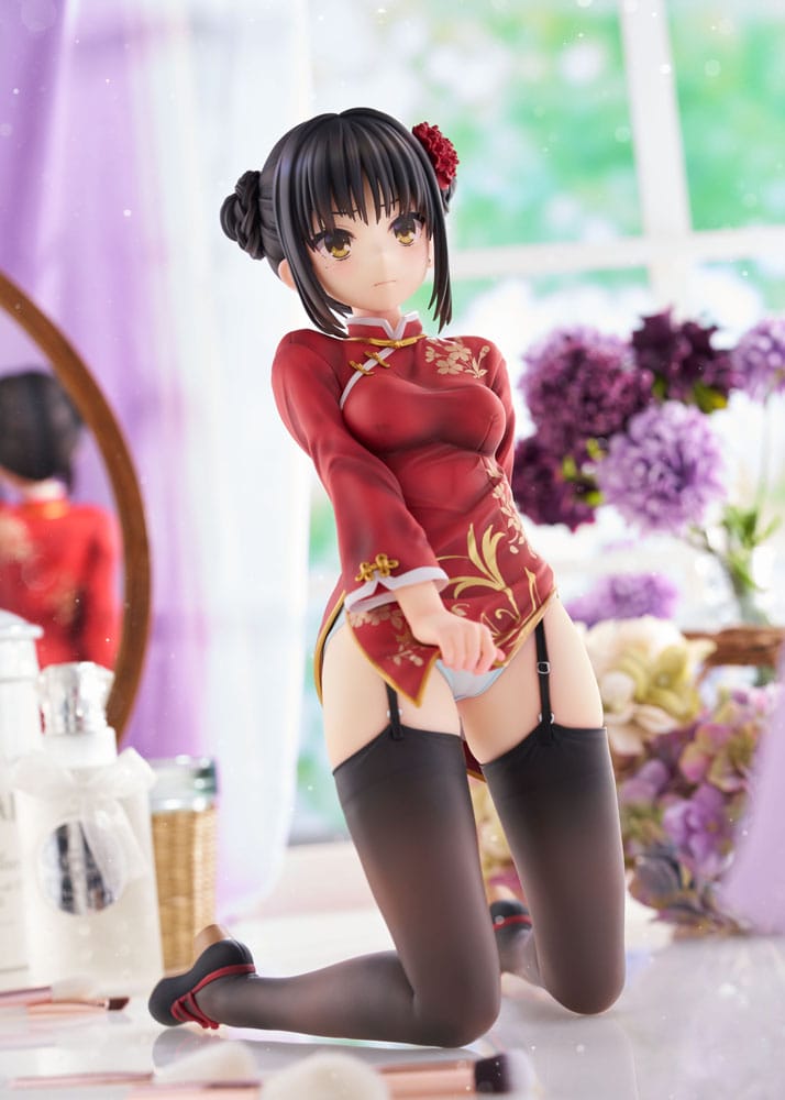VORBESTELLUNG GESCHLOSSEN 07/2026 (NICHT STORNIERBAR) Cafe Stella und der Schmetterling des Schnitters PVC-Statue 1/3.5 Natsume Shiki Chinesische Kleidung Version. AmiAmi Limited Edition 30 cm