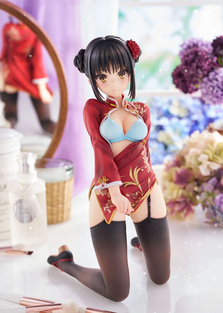 VORBESTELLUNG GESCHLOSSEN 07/2026 (NICHT STORNIERBAR) Cafe Stella und der Schmetterling des Schnitters PVC-Statue 1/3.5 Natsume Shiki Chinesische Kleidung Version. AmiAmi Limited Edition 30 cm