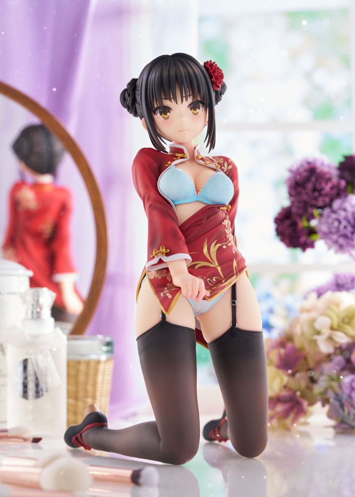 VORBESTELLUNG GESCHLOSSEN 07/2026 (NICHT STORNIERBAR) Cafe Stella und der Schmetterling des Schnitters PVC-Statue 1/3.5 Natsume Shiki Chinesische Kleidung Version. AmiAmi Limited Edition 30 cm