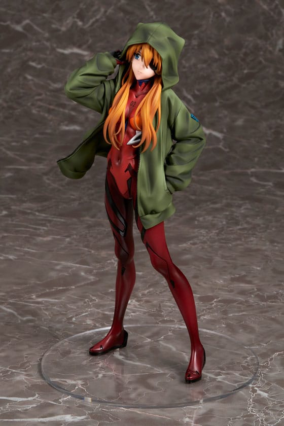 PREORDINE CHIUSO 08/2025 Shin Evangelion Movie PVC Statue 1/7 Shikinami Asuka Langley Hoodie Ver. 23 cm (PREORDINE NON CANCELLABILE)